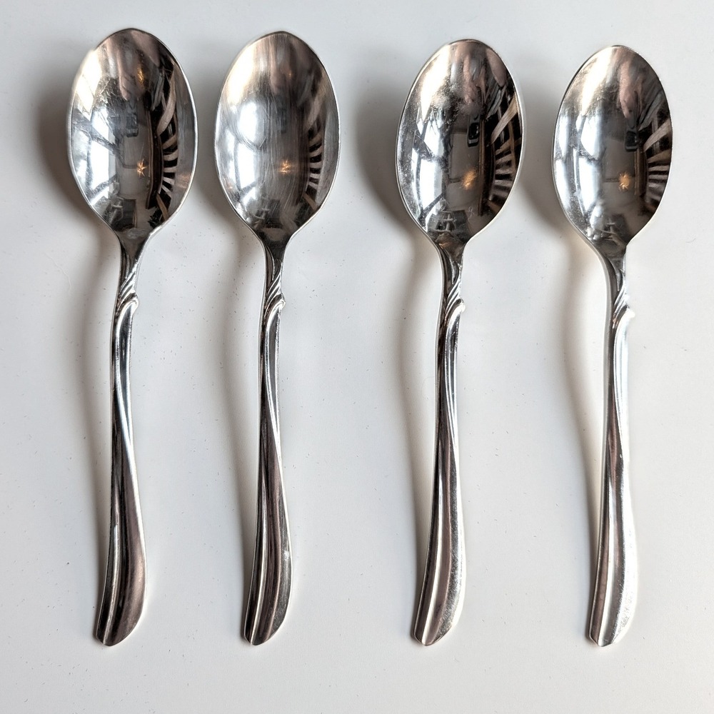 4 Old Company Plate Radiance Silverplate Teaspoons International Silver IS Set